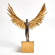Avian Man Running Sculpture 2