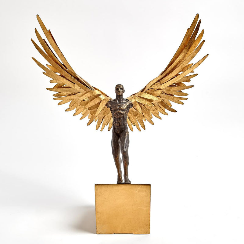 Avian Man Running Sculpture 2