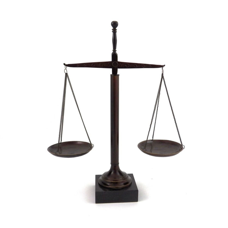 Balance Scale on Marble Base