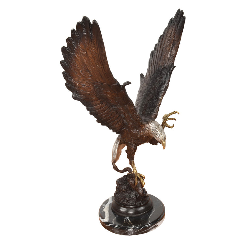 Bald Eagle with Prey Bronze Sculpture