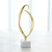 Bent Loop Sculpture Brass