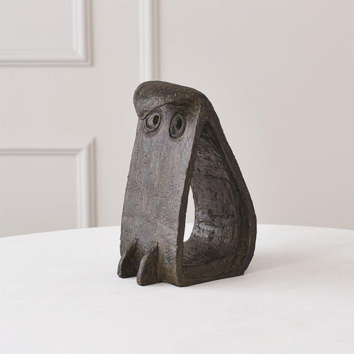 Bent Owl Sculpture