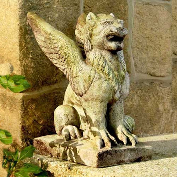 Big Mouth Griffin Garden Statue