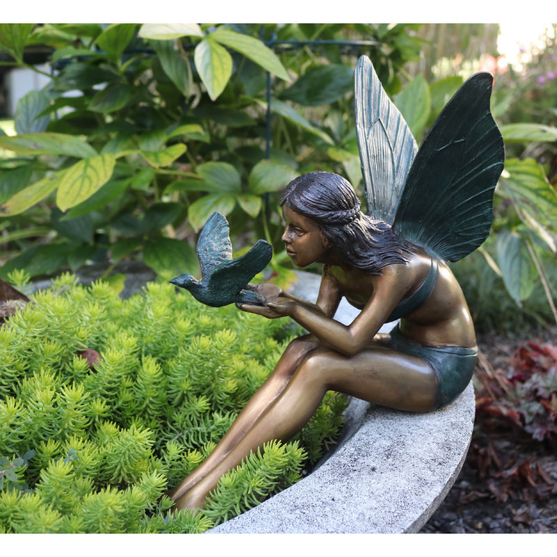 Bird Fairy Garden Sculpture
