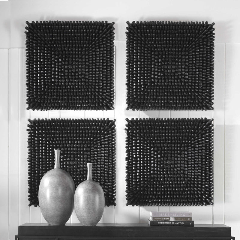 Cluster Composition Wood Wall Art Panel