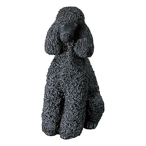 Black Poodle Dog Figurine
