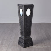 Black Cerused Oak Sculpture Pedestal 3