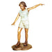 Boy Walking with Open Arms Bronze Sculpture