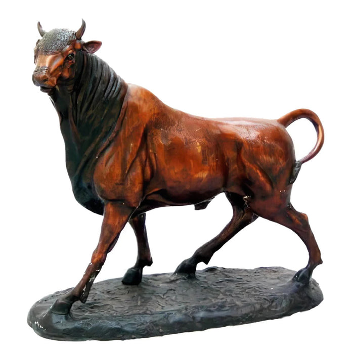 Bronze Bison Bull Sculpture