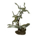 Bronze Frogs Jumping Sculpture