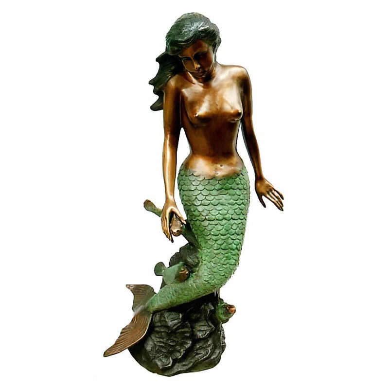 Bronze Mermaid Fountain