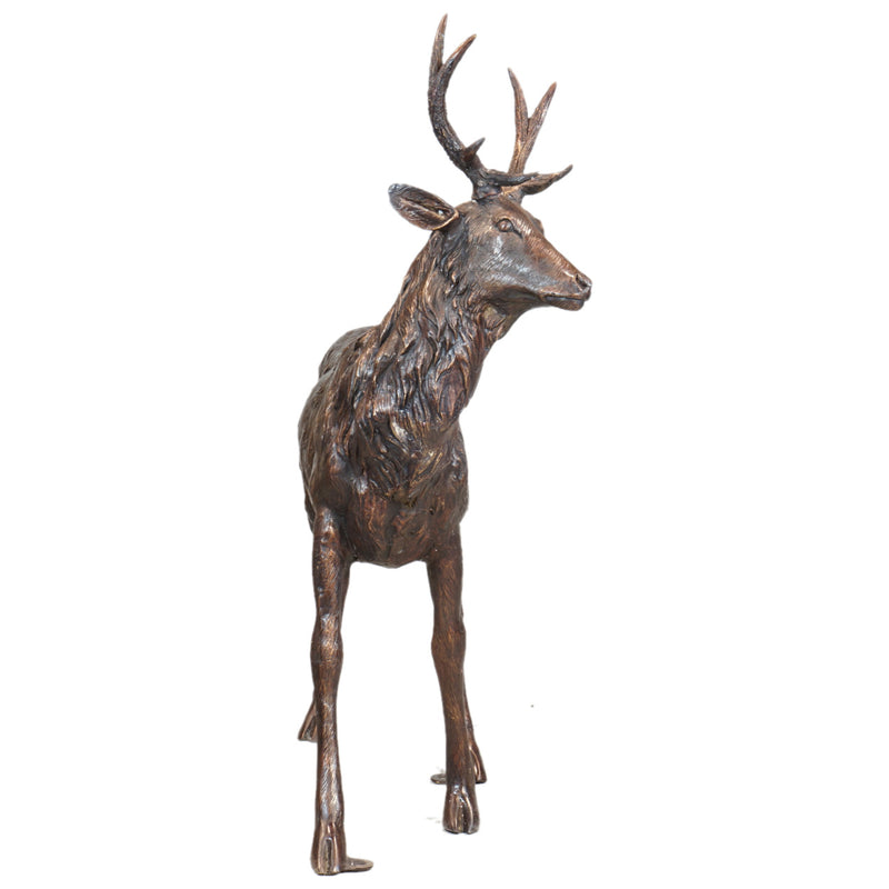 Deer Family Bronze 4-Piece Sculpture Set