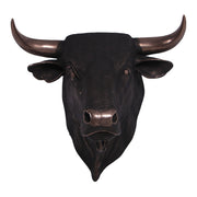 Bull Wall Sculpture Bronze Finish