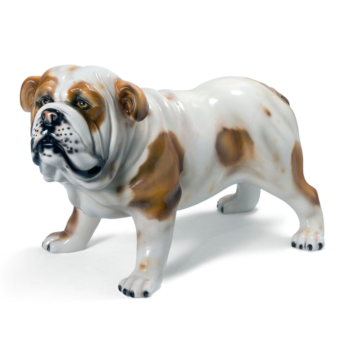 Bulldog Sculpture-Italian Ceramic