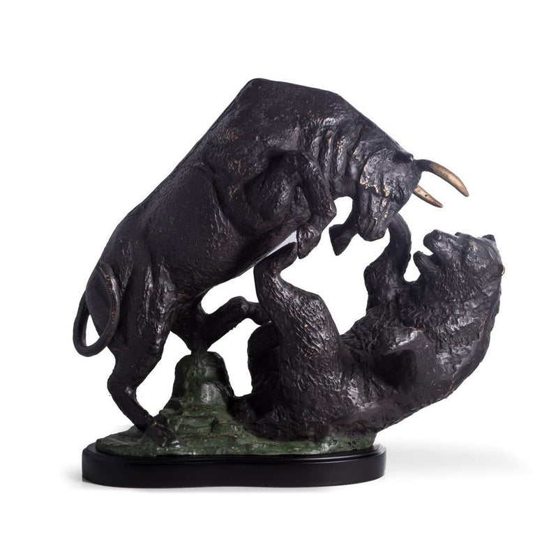 Bullish Market- Stock Market Bull & Bear Sculpture