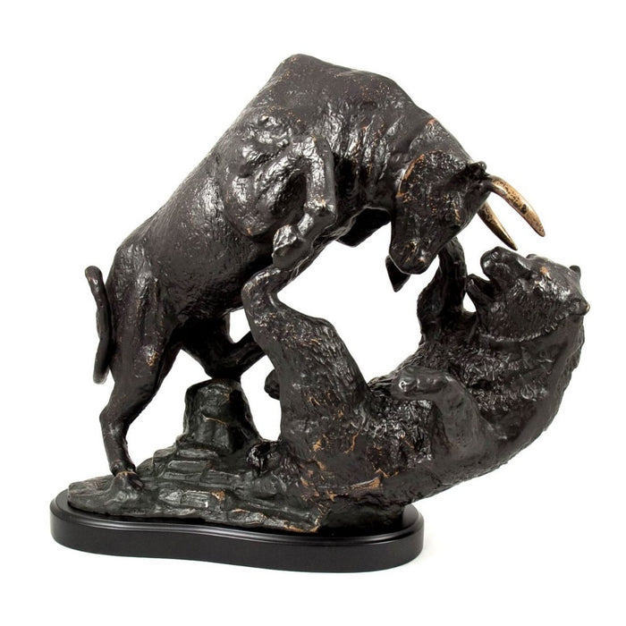 Bullish Market- Stock Market Bull & Bear Sculpture