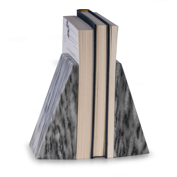 Marble Wedge Bookends- Multiple Color Options
