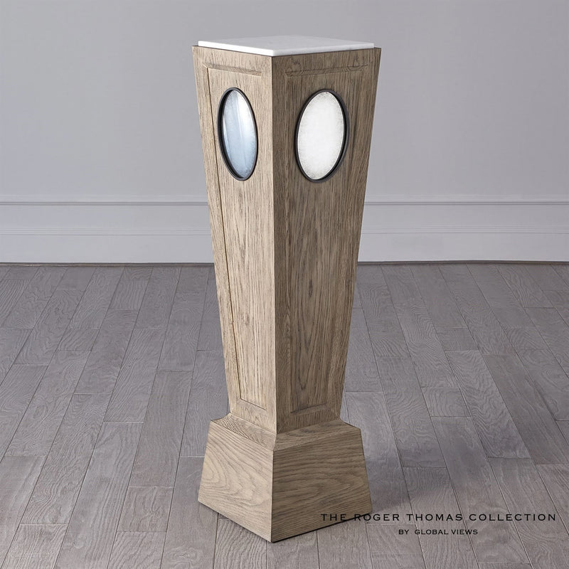 Cerused Oak Pedestal 3