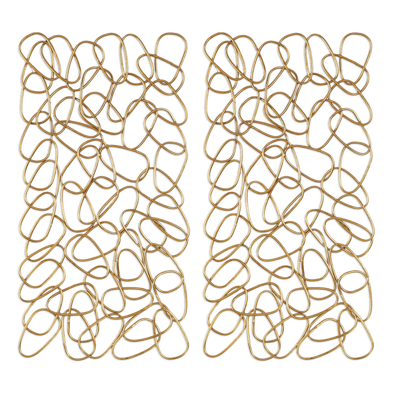 Chain of Thought-Metal Wall Art Set of 2