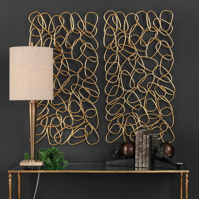 Chain of Thought-Metal Wall Art Set of 2