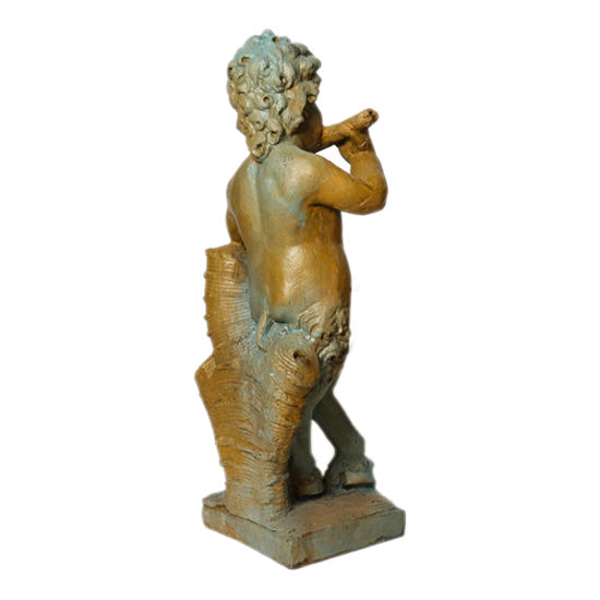 Cherub with Flute Garden Statue