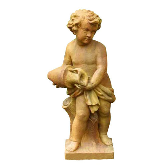 Cherub with Jug Garden Statue