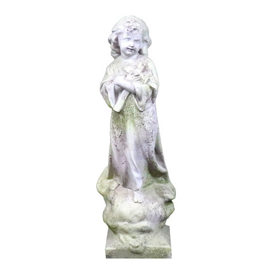 Christ Child with Cross Garden Statue
