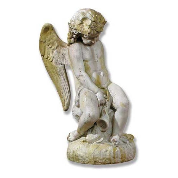Como Cherub with Wings Garden Statue