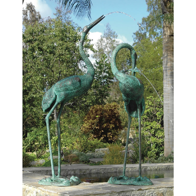 Crane Pair Extra Large Plus Fountain