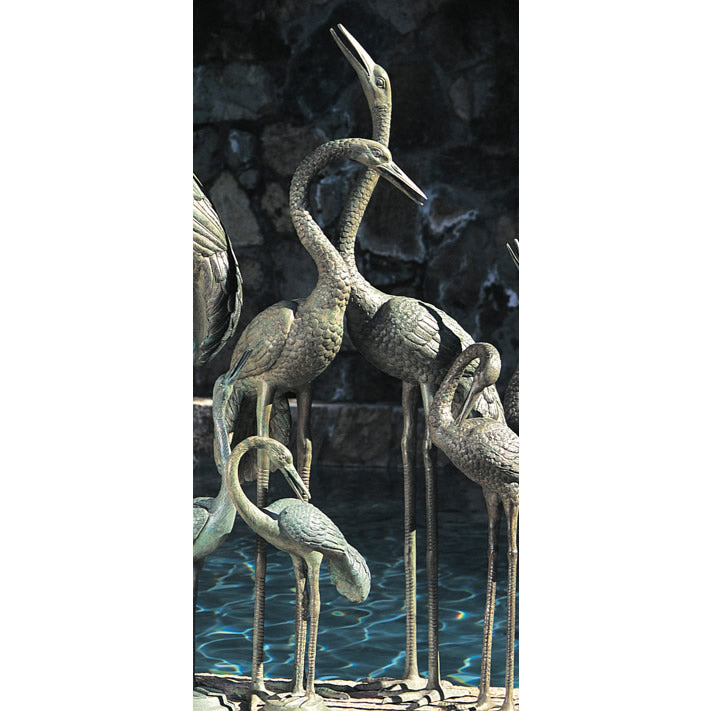 Crane Pair Large Verdi Fountain