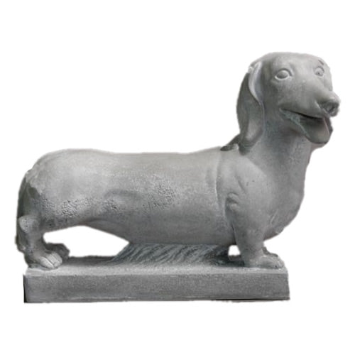 Dachshund On Base Statue