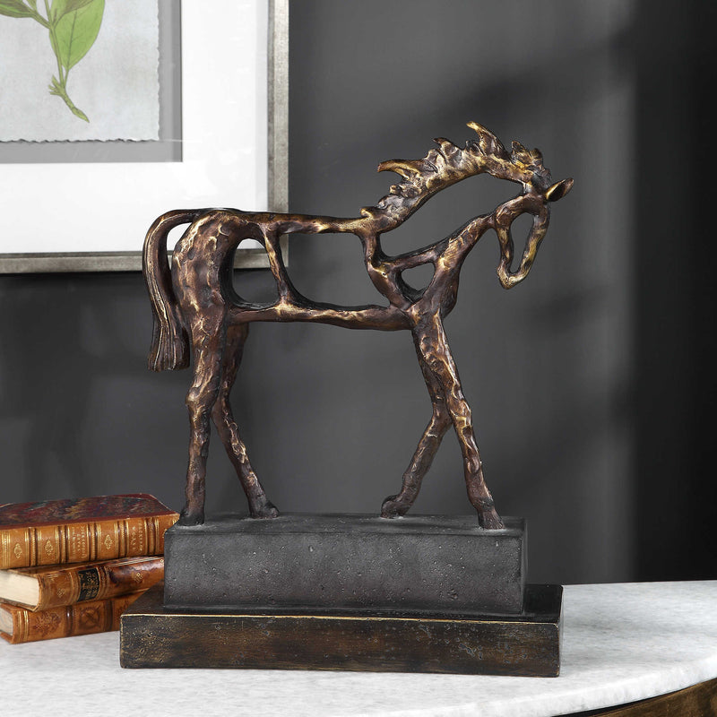 Deconstructed Horse Tabletop Sculpture
