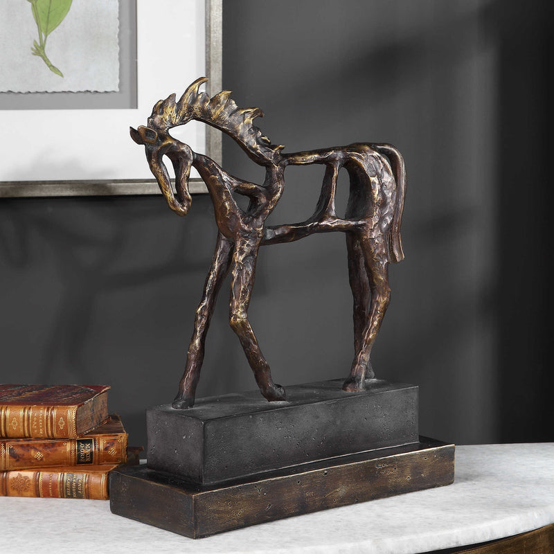 Deconstructed Horse Tabletop Sculpture