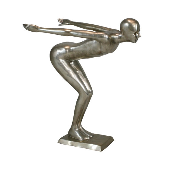 Diver Silver Sculpture