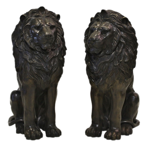 Durham Estate Entrance Lion Sculpture Set