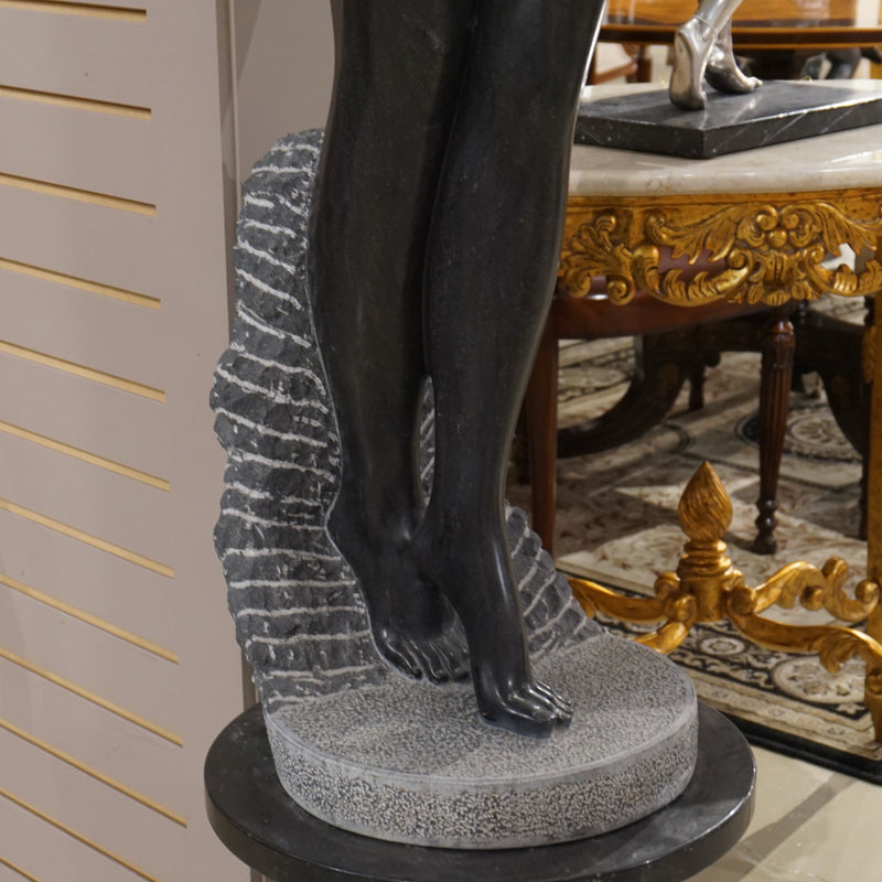 Female Torso-Black Marble