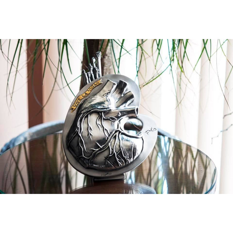 Brush Strokes Silver Sculpture by Frida Kahlo