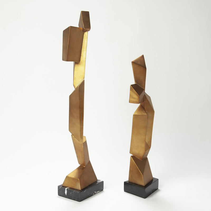Facet Sculpture Set Gold2