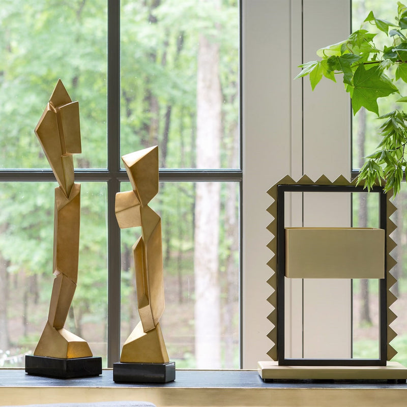 Facet Sculpture Set Gold3
