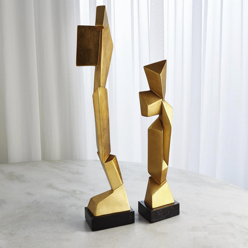 Facet Sculpture Set Gold4