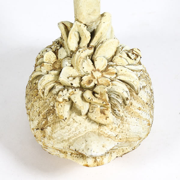 Floral Swan Garden Statue