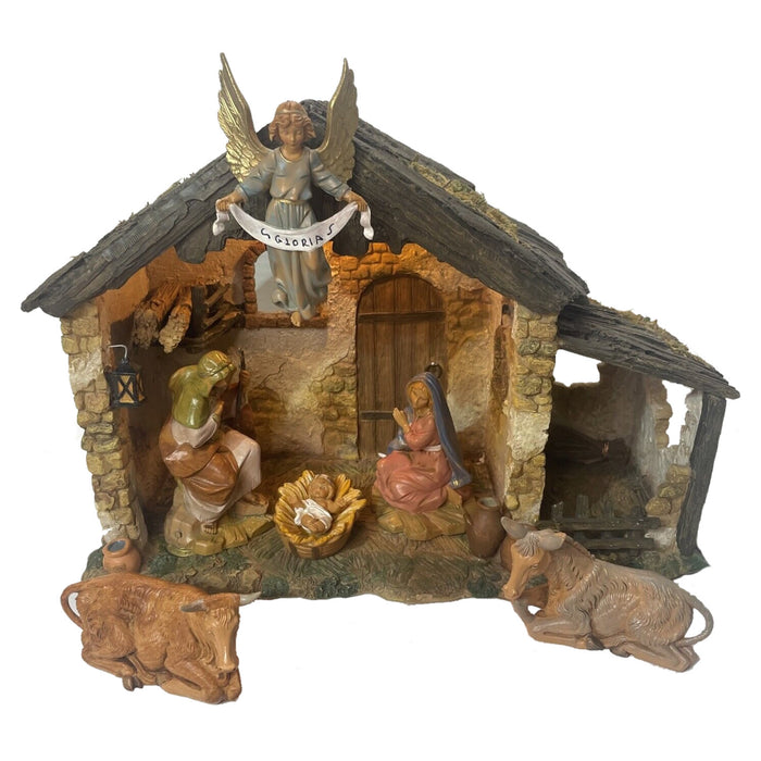 6 Piece Centennial Nativity Set with Lighted Stable