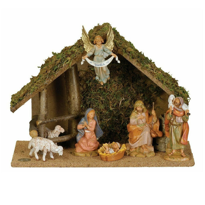 7 Piece Centennial Nativity Set with Italian Stable