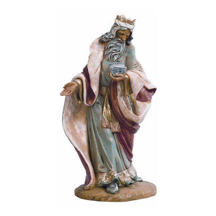 Standing King Melchior Nativity Statue- 18 Inch Scale