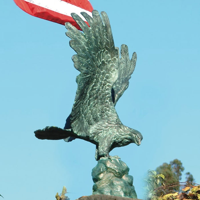 Freedom Eagle Garden Sculpture