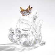 Frog Prince Art Glass Sculpture 2