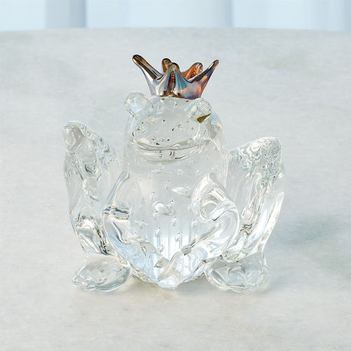 Frog Prince Art Glass Sculpture 4