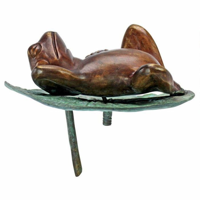 Frog on Lilly Pad Fountain-Bronze
