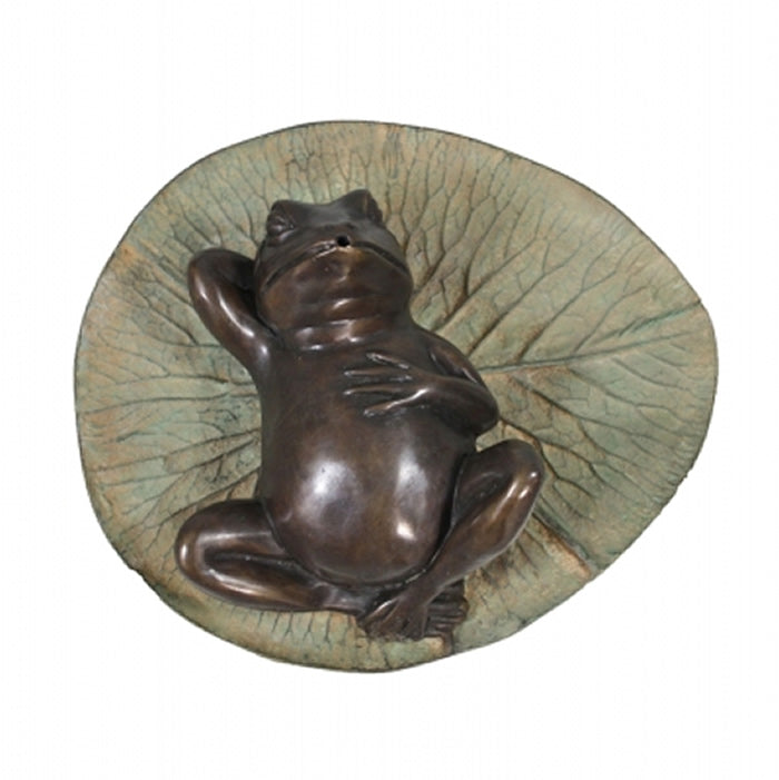 Frog on Lilly Pad Fountain-Bronze