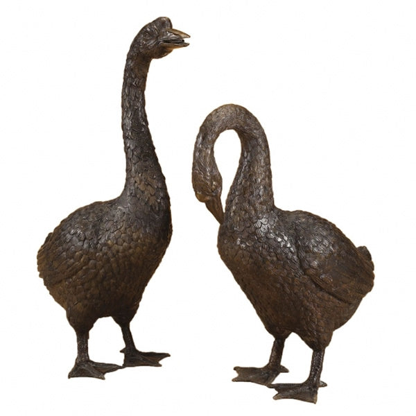 Geese Bronze Fountain Set